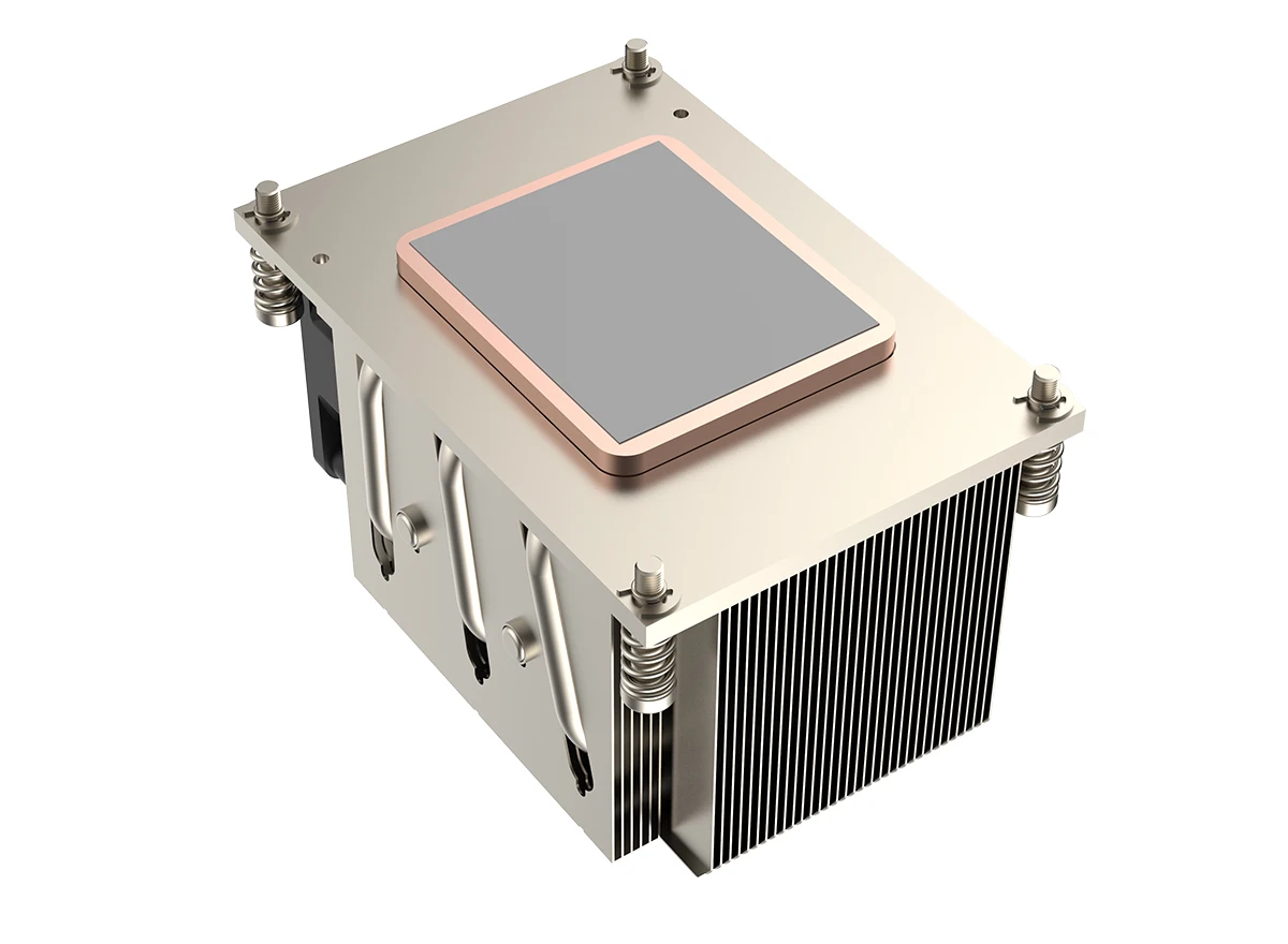 Высокопроизводительный 4PIN PWM вентилятор 2U Intel LGA4929 ARM9 270 Вт Лучший активный алюминиевый ребристый кулер с шариковым подшипником радиатор для