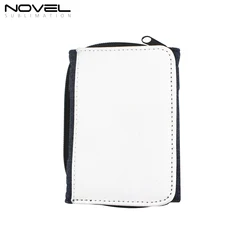 Sublimation Blank Denim Purse Jean Blue Zipper Wallet