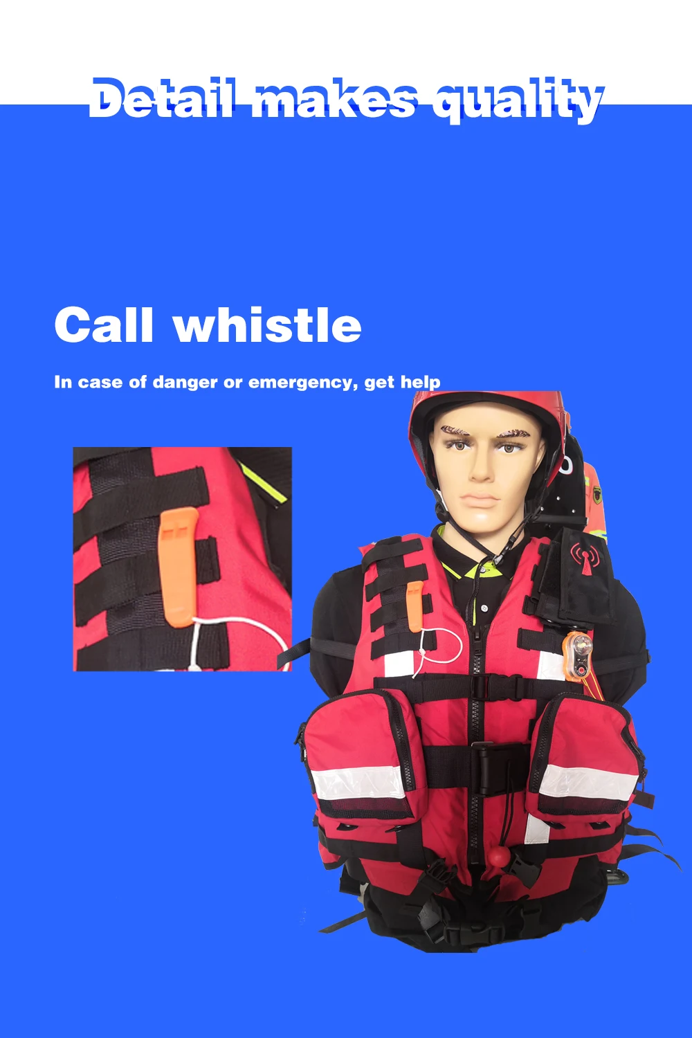 Water rescue vest rescue