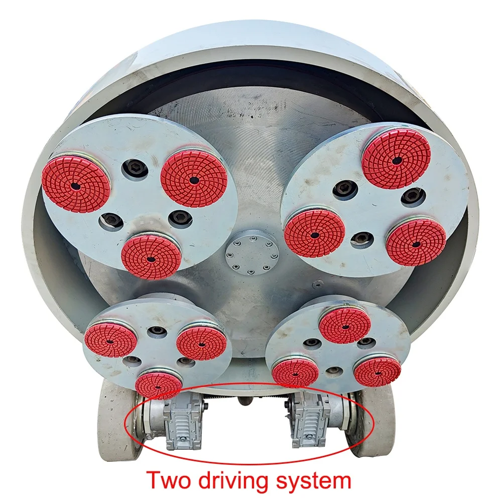 Working Width 850mm Ride On Planetary System Remote Control Terrazzo Concrete Ground Grinding Machine