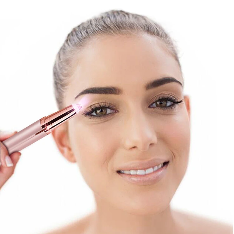 Электрический эпилятор для удаления бровей, портативный триммер для удаления волос на лице