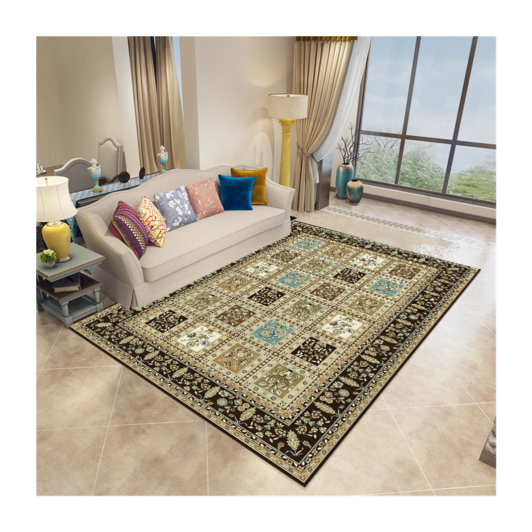 Лидер продаж, заводской поставщик, противоскользящая ковровая плитка из искусственной толстой шерсти и коврик