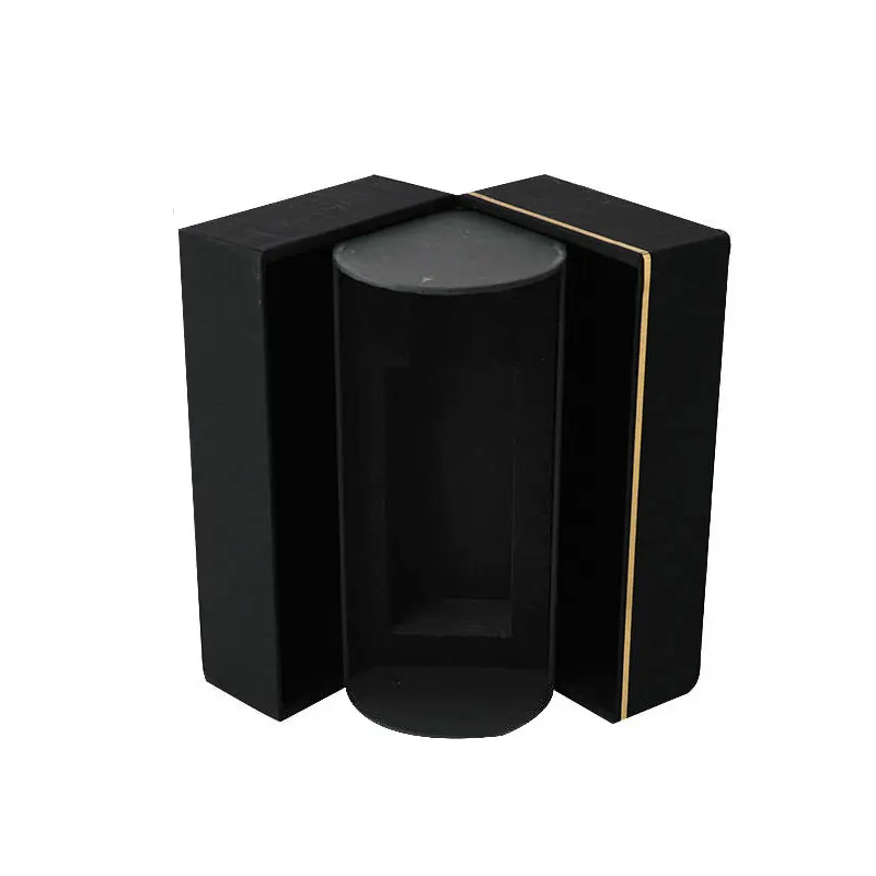 Laser cutting unique structure luxury solid handmade perfume box packaging