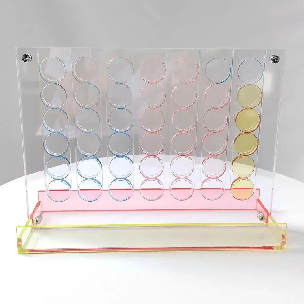 New Portable Acrylic Chess Set Travel Chess Set with Acrylic Board