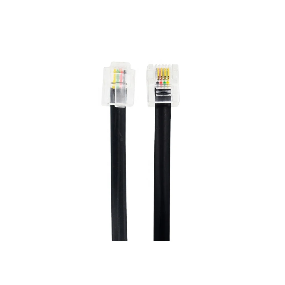 6P4C Phone Cord RJ11 Modular Telephone Cable Cord Line