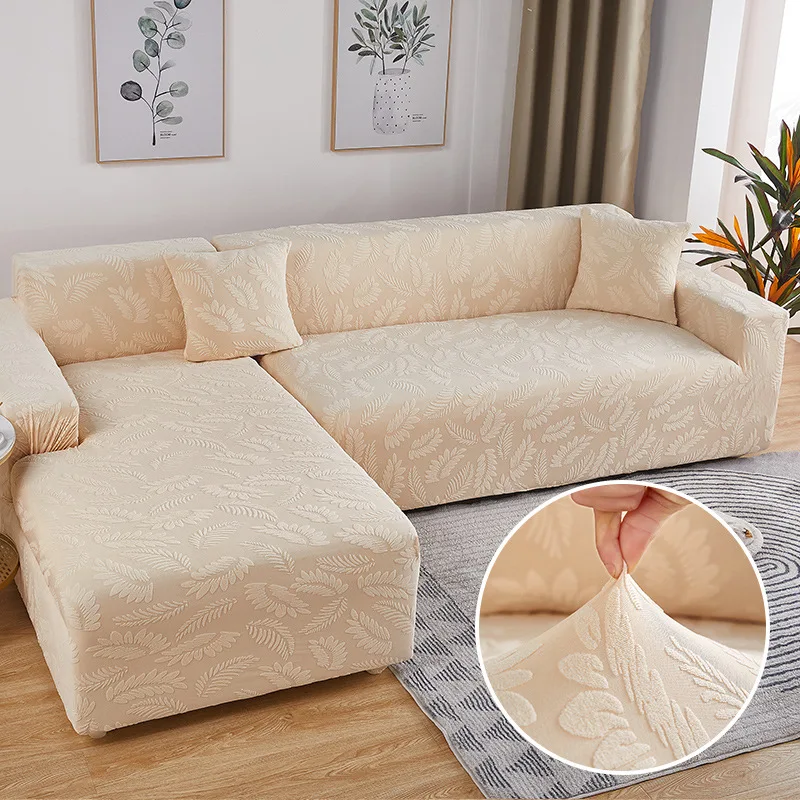 European Style Wholesale High Quality Jacquard Elastic Sofa Slipcover Universal Stretch Couch Cover