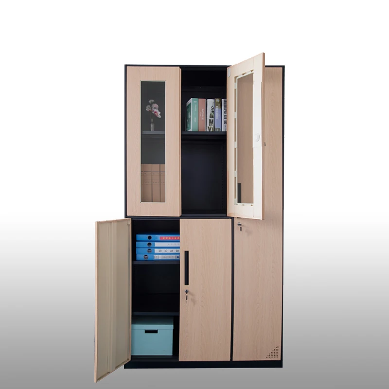 Wholesale custom Steel office Home furniture suitable for student library use file storage cabinet book display cabinet
