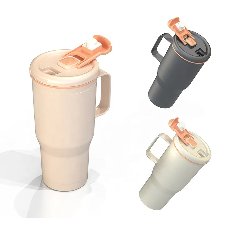 Custom Stainless Steel Double-wall Insulation Sports Bottle Gym Protein Mixing Cup Electric Shaker Straw Tumblr with Lids