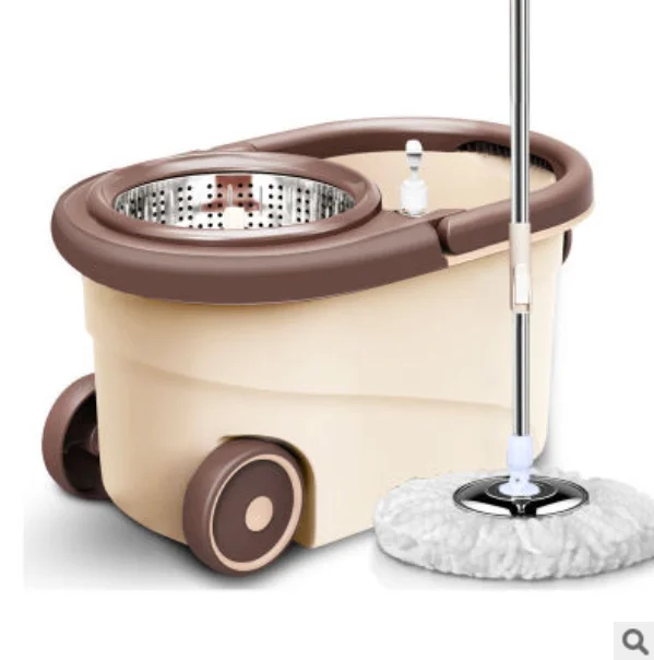 
High Quality Best Price Industrial Household Round 360 Spin Easy Squeeze Magic Cleaning Bucket And Mop 