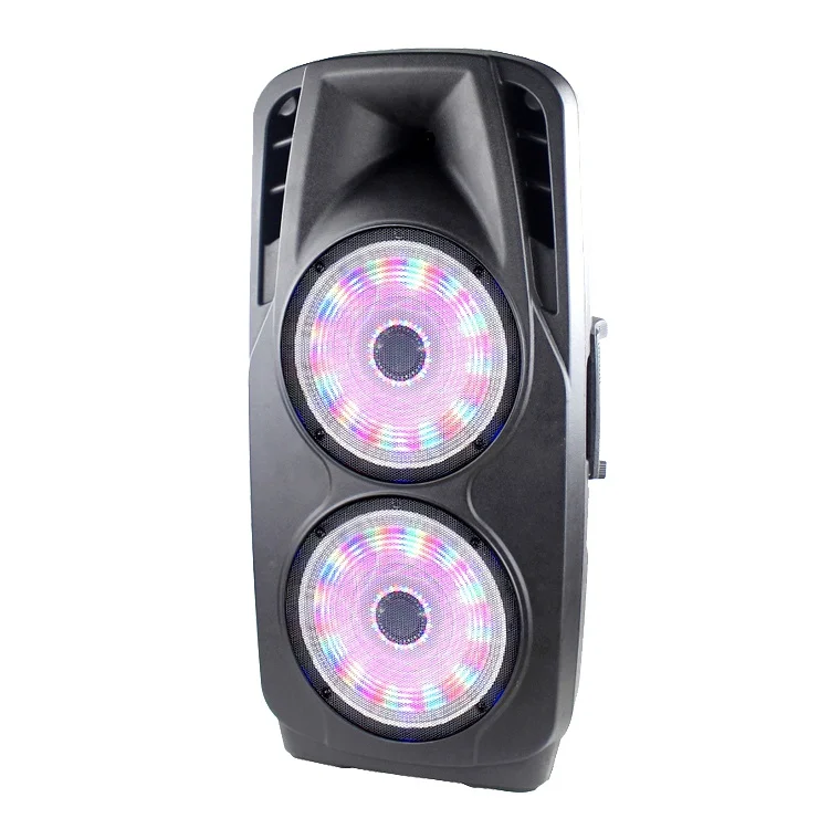 MBA double 12 inch woofer + treble long endurance heavy bass active outdoor multifunction speaker