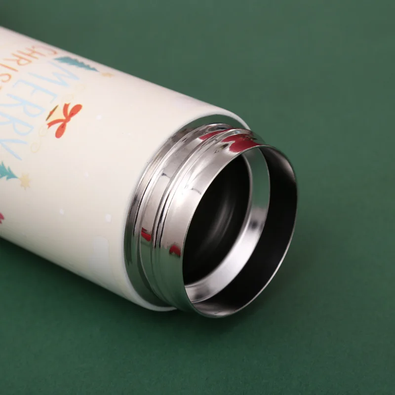 New design vacuum thermos flask water bottle Stainless steel Thermoses Christmas gift couple gift cup