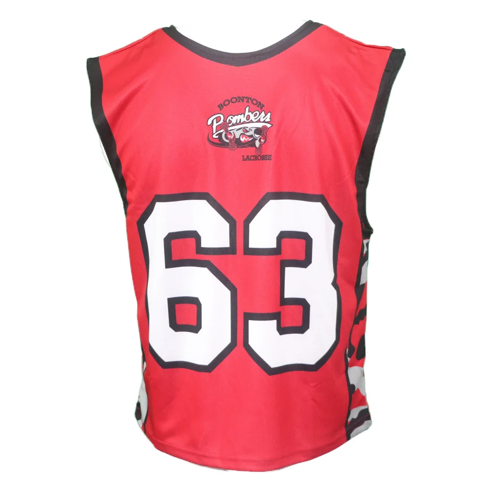 Custom sublimated digital camo pattern full print  side panel lacrosse reversible jerseys and shorts sets