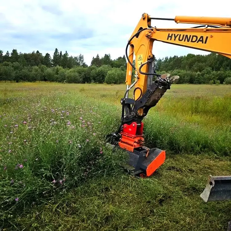 Cutter Brush Lawn Small Flail Mower Attachment For Mini Excavator