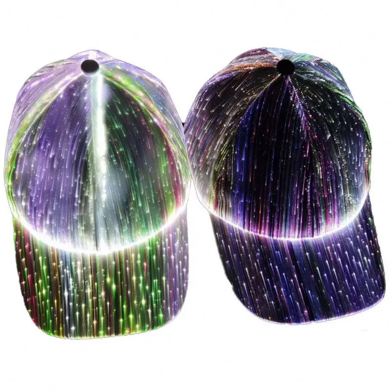 Led Cap Luminous Baseball Hat 7 Colors Glow Hat For Men Women Usb Charging Light Up Caps For Party Club