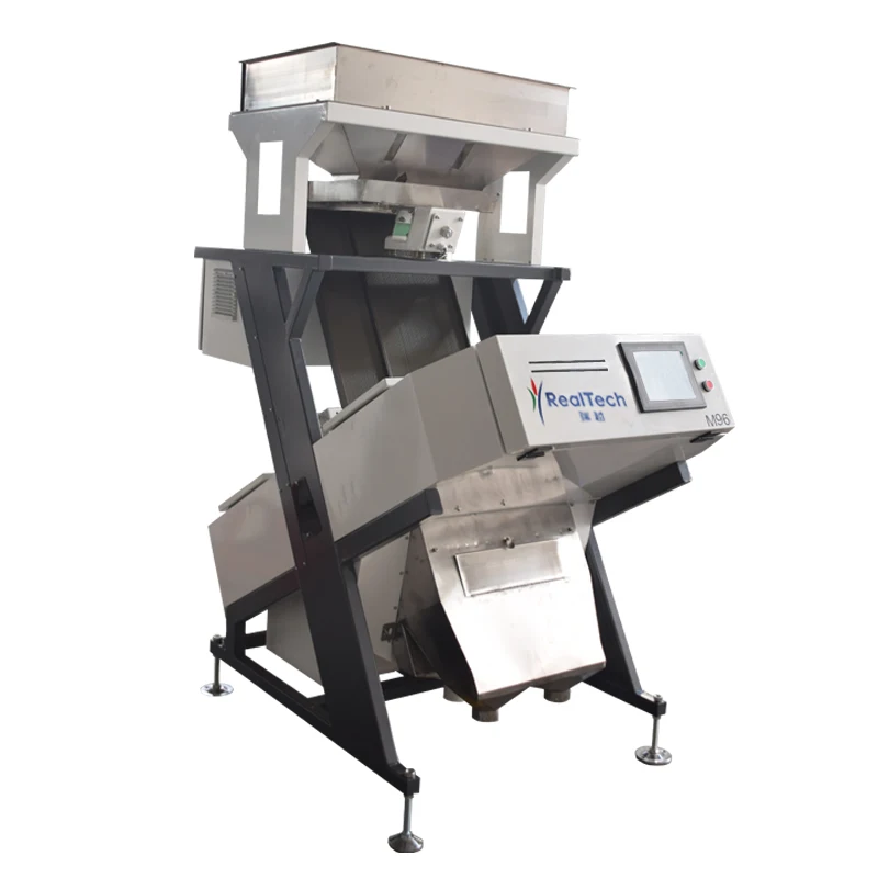 1.5 Chutes CCD Color Sorter Plastic Particles Glass Quartz Arabic Gum Optical Sorting Machine