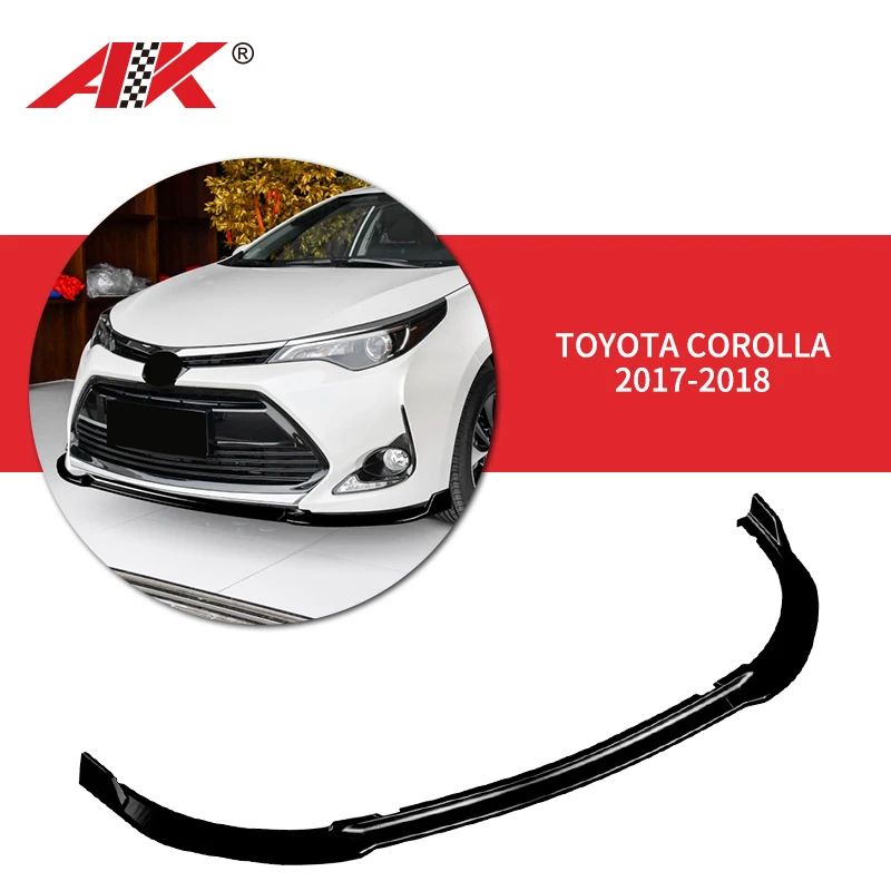 Automotive parts For Toyota Corolla 2017 2018 diffuser Car Front Bumper Splitter Lip Spoiler Diffuser BodyKit
