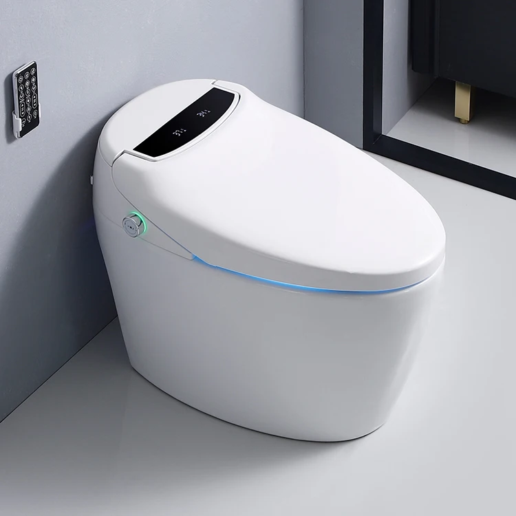 Заводская цена современная мода автоматическая санитарная посуда inteligente wc электронный керамический умный туалет для