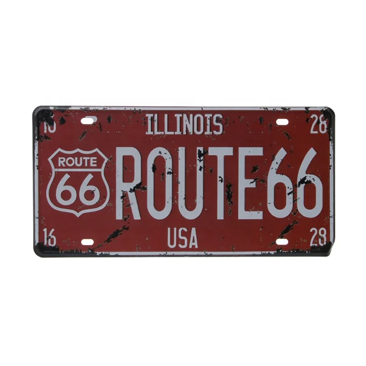 Decorative custom aluminum american blank car number plates