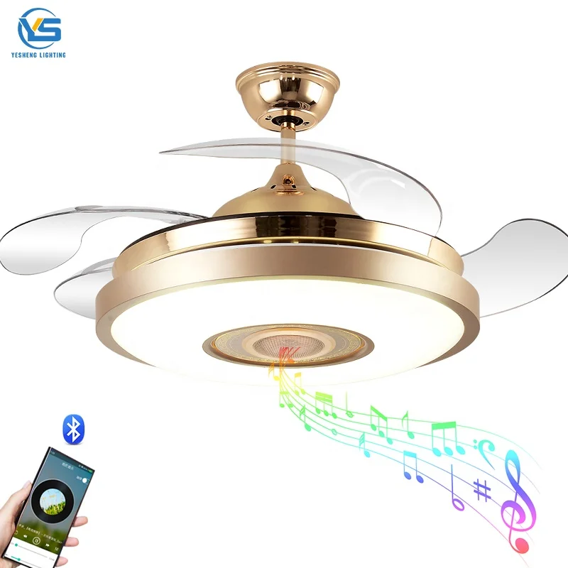 2005AS  Fan 240 Volt Gold Nordic Led Ceiling Fans Foyer Chandelier