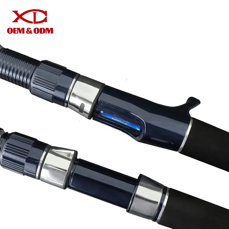 XDL Best selling 2.1m lure 80-300g pe 4-10 solid carbon boat rod full roller casting boat fishing rod