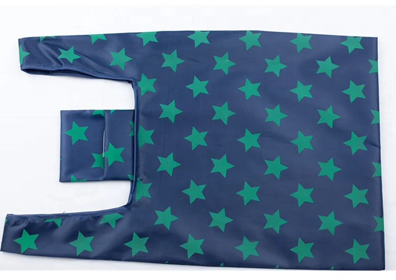 
Customized 210D Oxford Cloth Ultra Light Reusable Grocery Pouch Gift Tote Bag Purse Eco-friendly Men Women Foldable Shopping Bag 