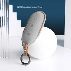 For LEADING IDEAL LiXiang L9 L8 L7 Alcantara Smart Key Keyless Remote Entry Fob Case Cover Key Case for Car