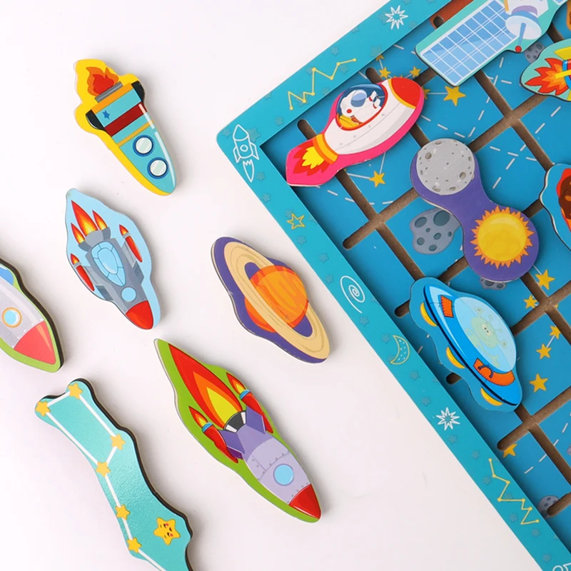 New Hot Sale  Wooden Star Trek Lost in space  Mobile  maze game for child