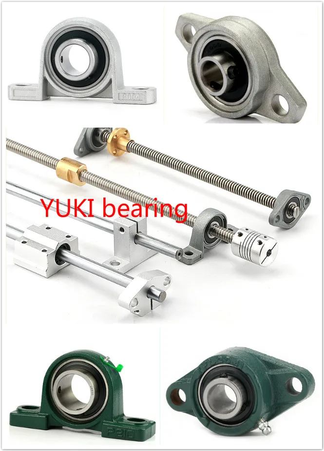 3d printer parts CNC chrome steel motion slide LM12 UU LM16 UU linear bearing and KFL08 pillow block bearing