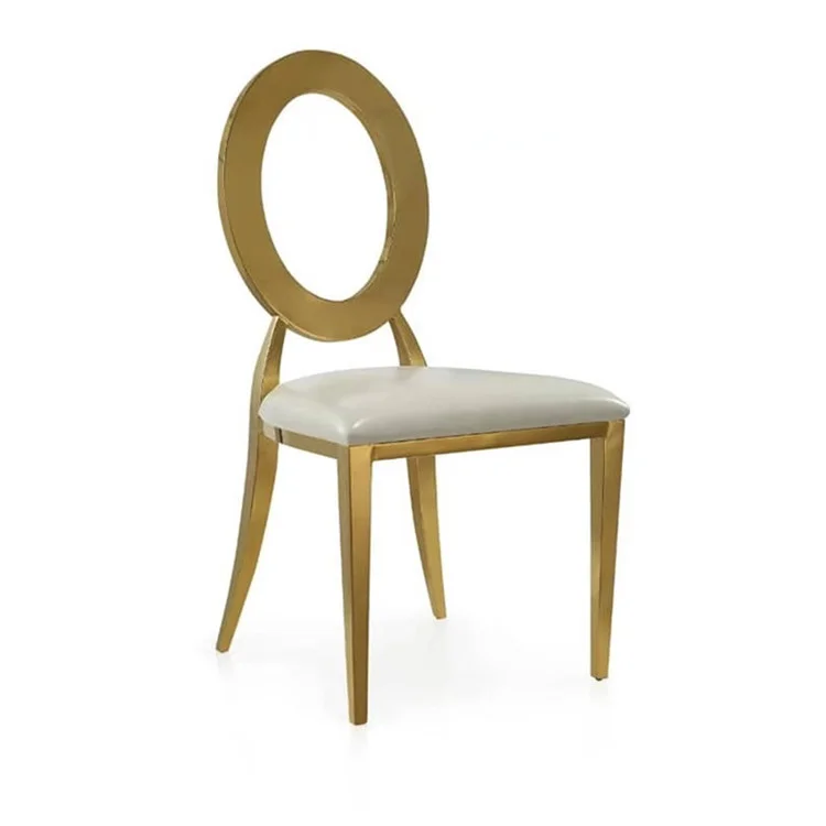 Event Rental Furniture Gold Back Resin Plastic PP Event Wedding Chairs
