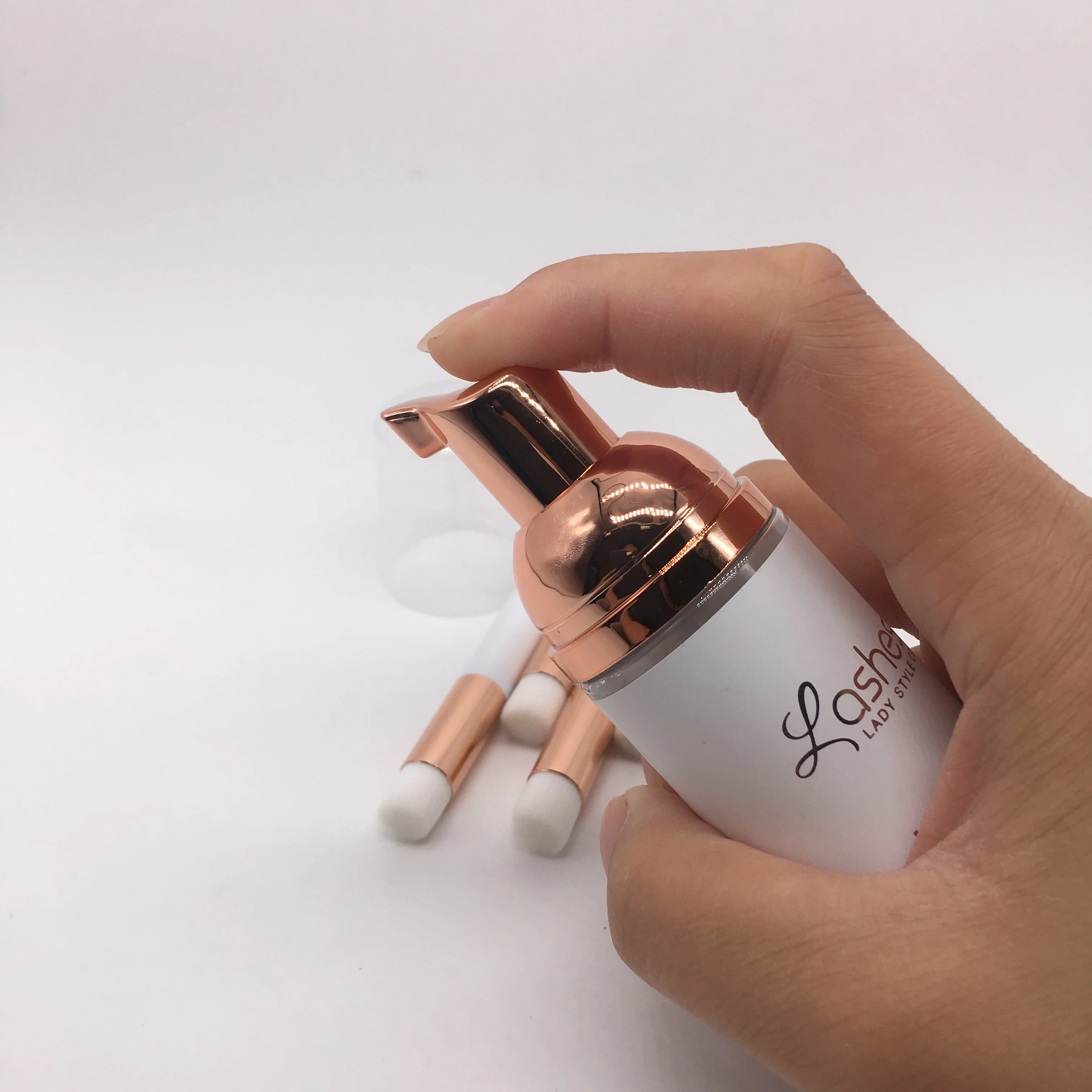 Собственная марка, натуральный шампунь для наращивания ресниц, пена с кисточкой для ресниц