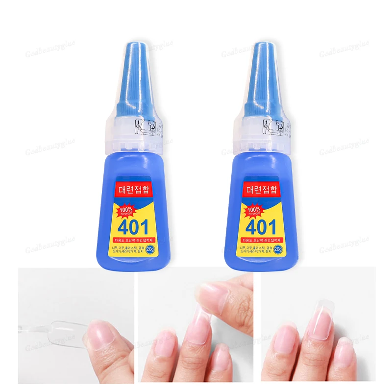 Прозрачный Быстросохнущий стойкий супер клей для ногтей высокая липкость 20 г
