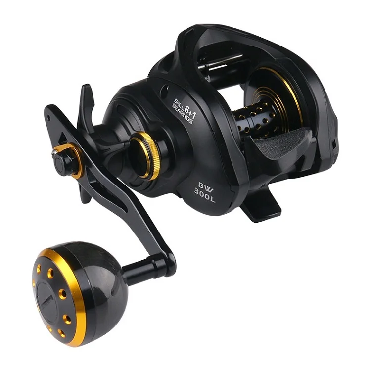 Deukio carrete de pesca drag 16kg drum deep sea salt water baitcasting reel fishing reels Big Game Fishing Reel