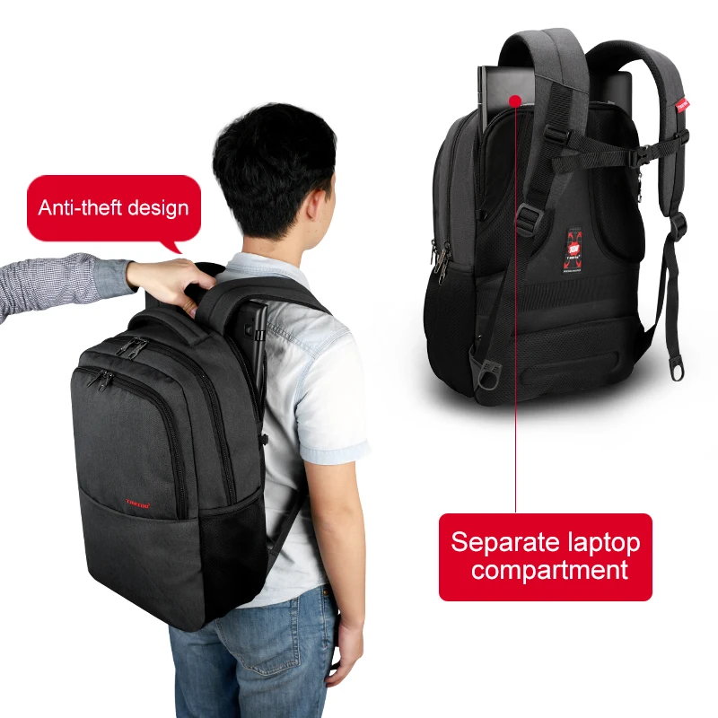 Tigernu T-B3259 manufacturer waterproof anti theft durable college school bag pack mochila men laptop backpack