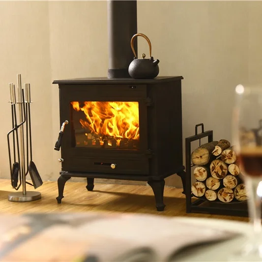 Factory customized  indoor cast iron small home heater wood burning fireplace stove multi fuel stove