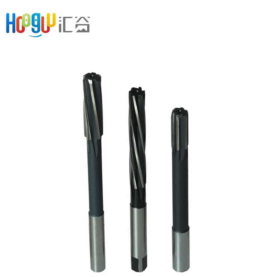 High precision HSS E Straight shank machine reamer  finish ground carbide chamber reamer