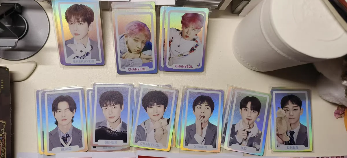 Custom Kpop Holographic Photocard Paper Photocard with Hologram Heart Photocard Double Side Printing