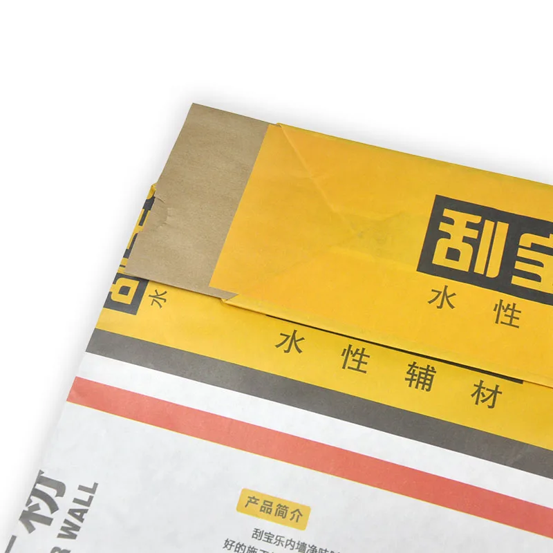 20kg Tile Adhesive Multiwall Paper Valve Bags empty cement bag paper bags industry