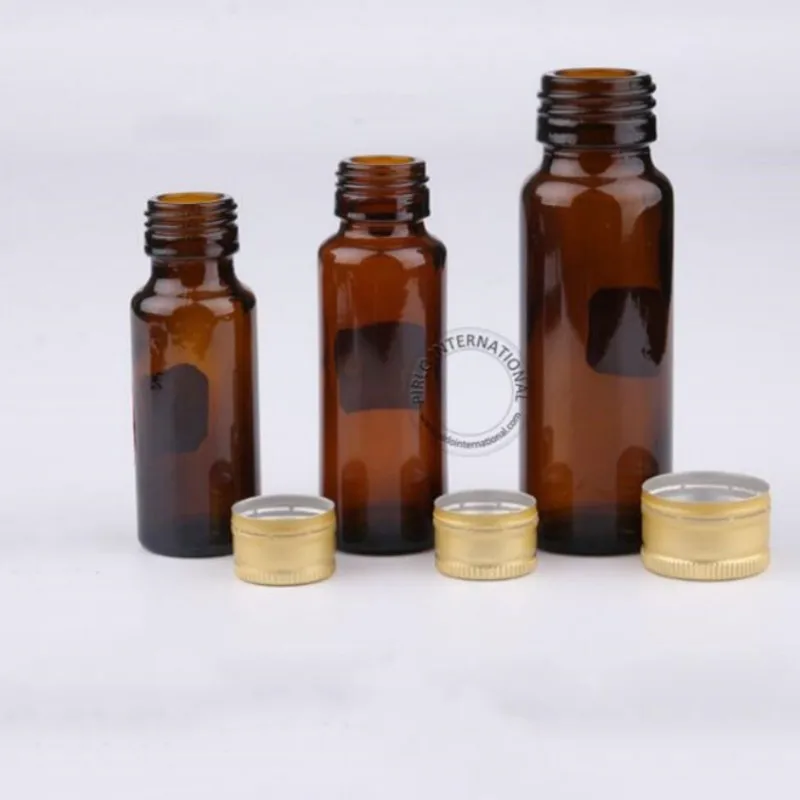 Wholesale 20ml 30ml 50m Empty Amber Fruit Enzyme Ferment 1oz Glass Bottle with Security Cap Customized  Logo