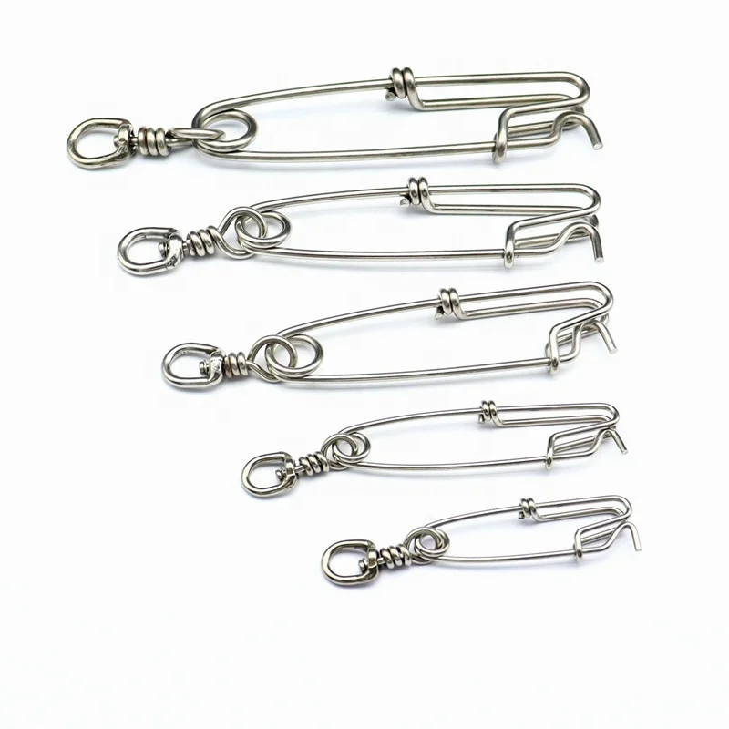 Long line clips A-type snap powerful stainless steel connector eye-opening clips Fishing Swivel Tuna Clip tuna shark Snap