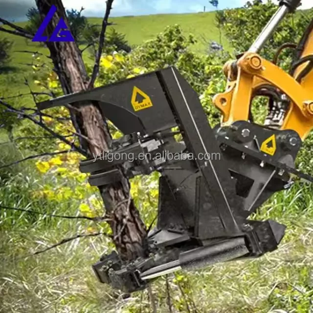 Mini Excavator Tree Shear Attachment - Ideal Tree Cutting Equipment for Compact Excavators and Tight Spaces