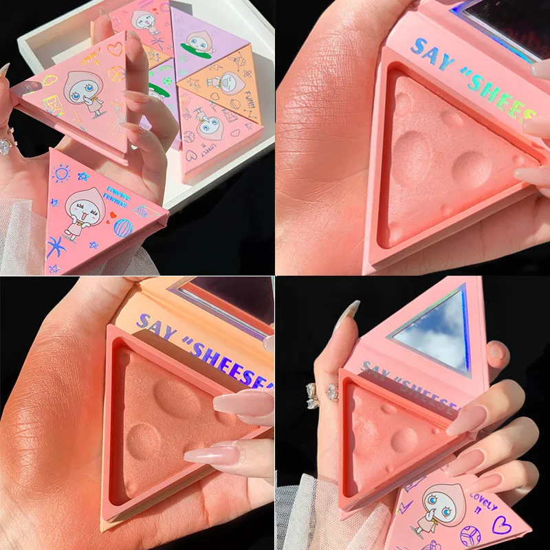  Сырные Румяна пластина натуральный нюдовый макияж оранжевый PinkMAFFICK маленькие