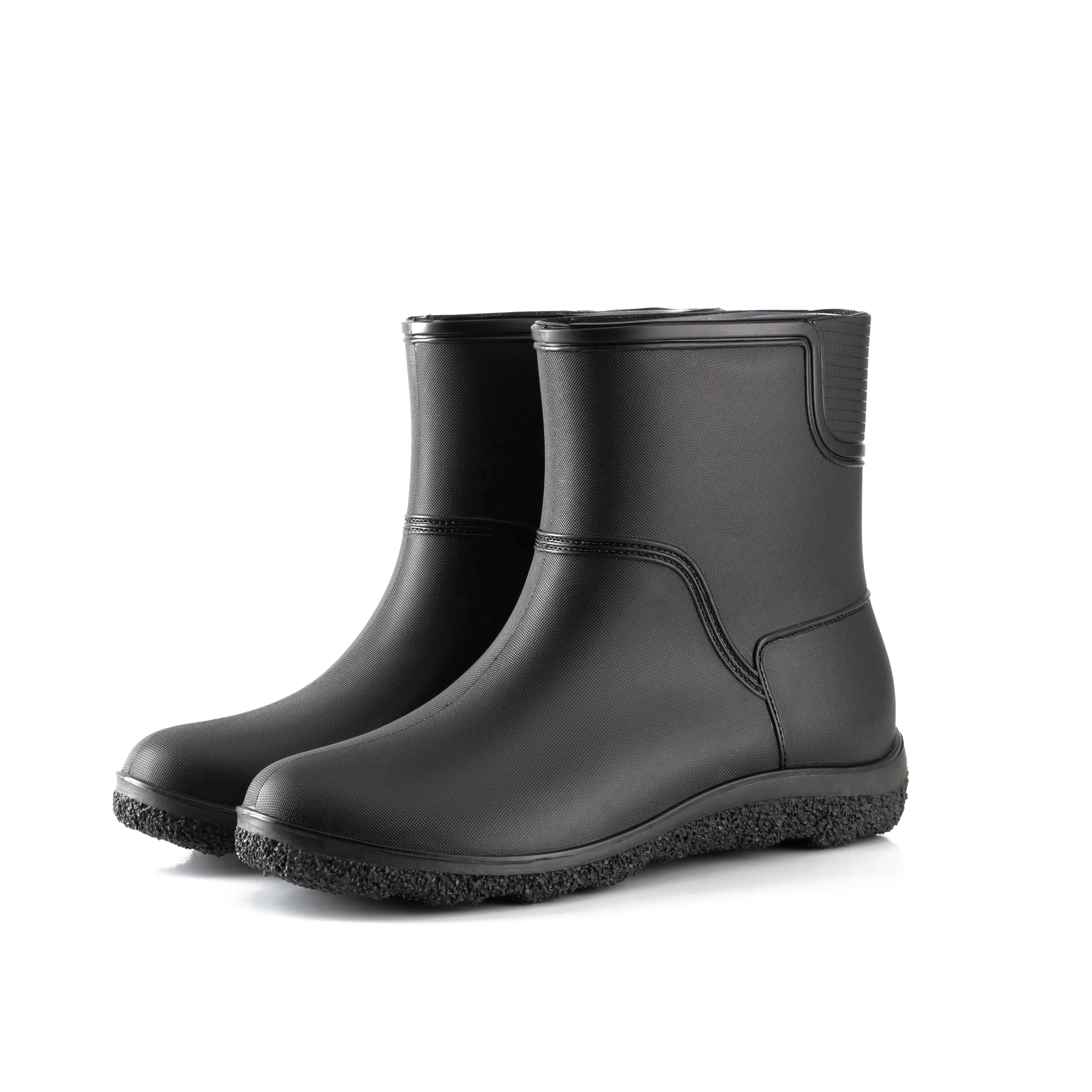 Adult Men PVC Waterproof Work Garden Soft Rain Boots