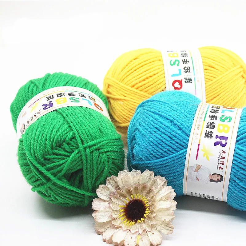 Оптовая продажа 4ply акриловая пряжа для свитера шарф шляпа DIY Вязание