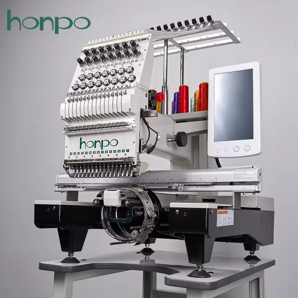 HONPO Computerized Single Head Embroidery Machine With Best Prices Industrial