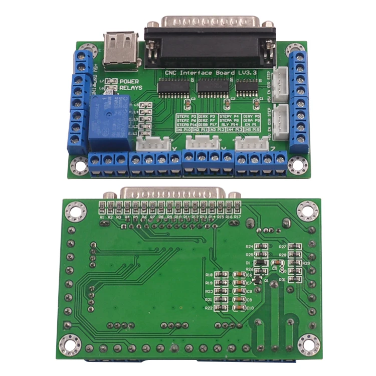 OX CNC mach35 оси Плата интерфейса для контроллера шагового двигателя с одним usb кабелем 1