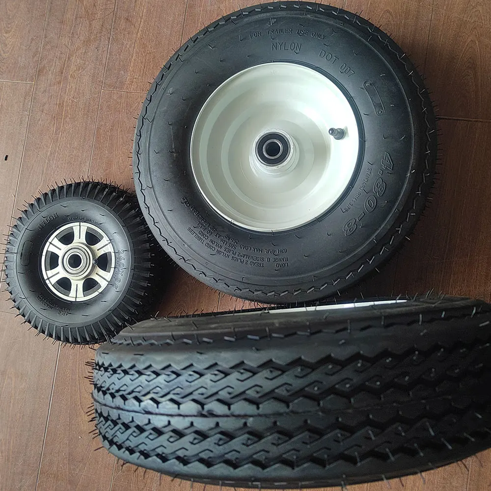 3 inch Fit pneumatic Rubber Pneumatic trailer Tire and wheelbarrow wheels