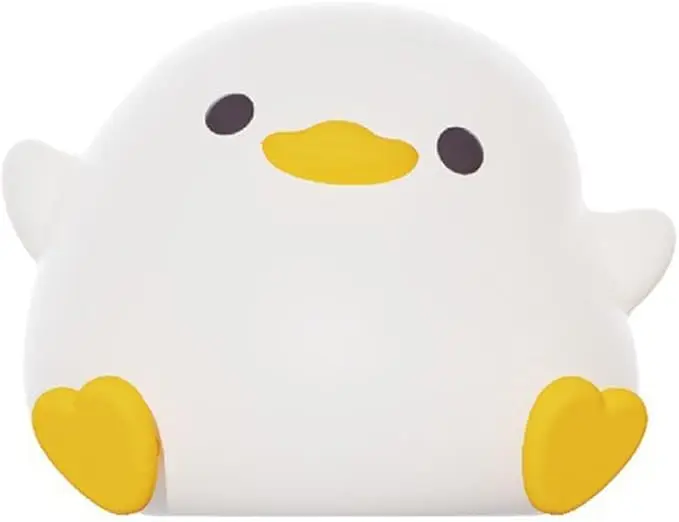 Cute Cartoon Touch Lamp Silicone Nursery Light with Timing Function Rechargeable Mini Baby Bedside Lamp Tap Control Table Lamp