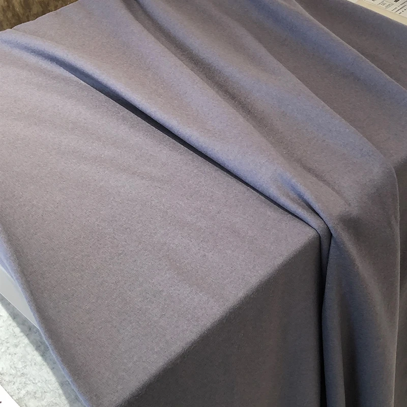 Wholesale Natural 100% Merino Wool Fabric Plain Dyed 240g Warm Breathable Coat Pant Hoodie Fabric