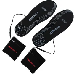 3.7V 2000mAH motorcycle boots USB insoles heated insoles feet warming pad feet warm socks Pad mat heating insoles winter
