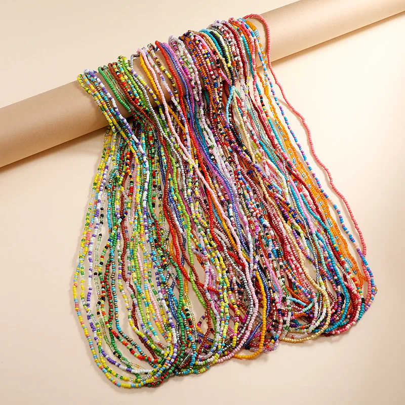 Bohemia Elastic Waist Belly Chain African Belly Chain Waist Beads Body Chain Women Girls Body Summer Boho Jewelry Accessories